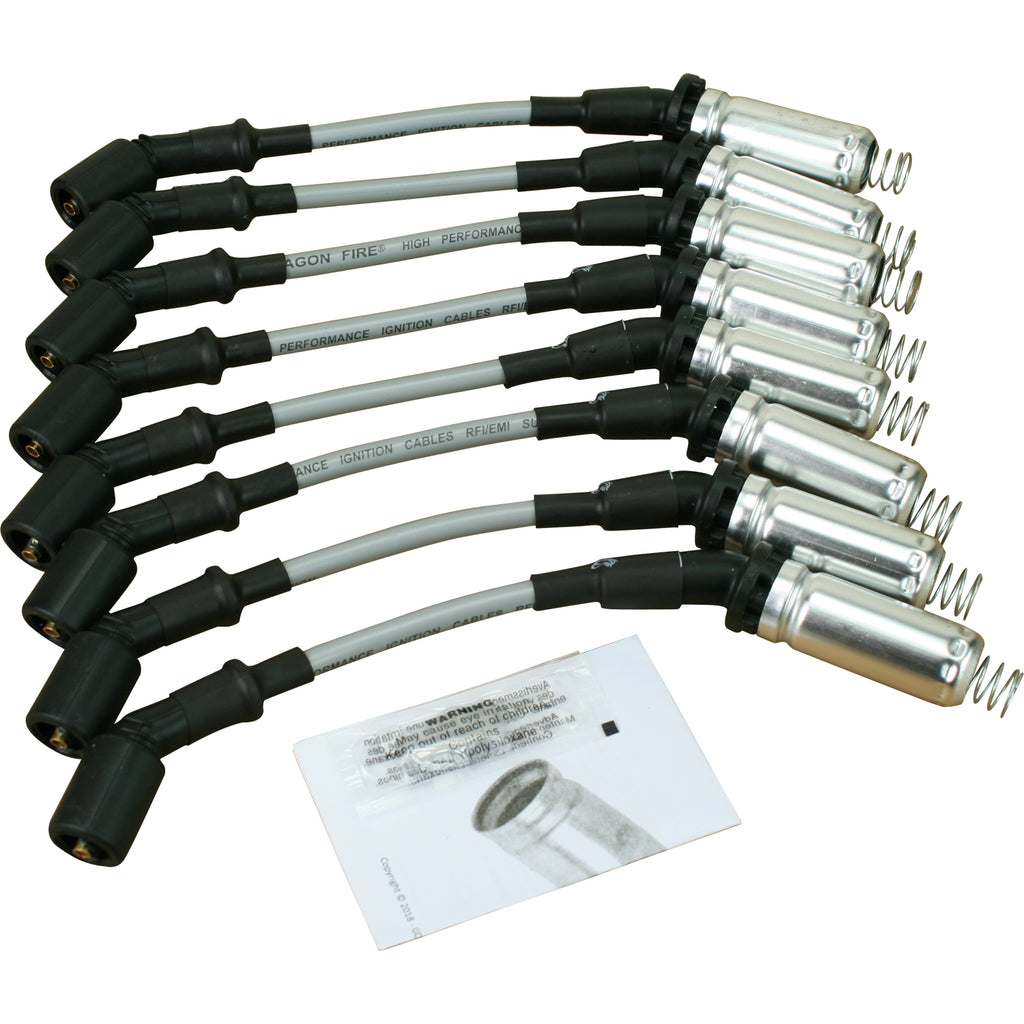 10.5" Direct Fit Spark Plug Wire Set - SILVER - Street Series