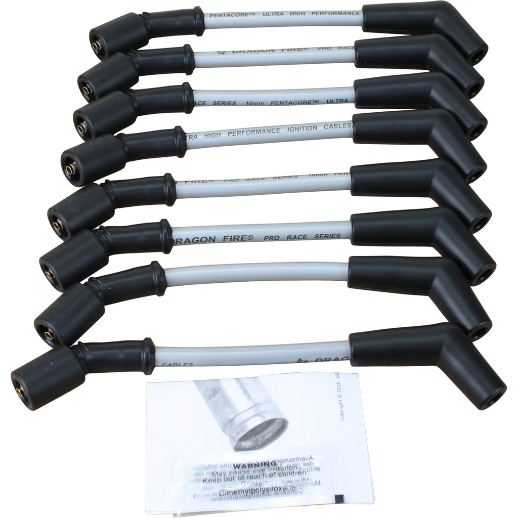 9.5" Direct Fit Spark Plug Wire Set - SILVER - Race Series