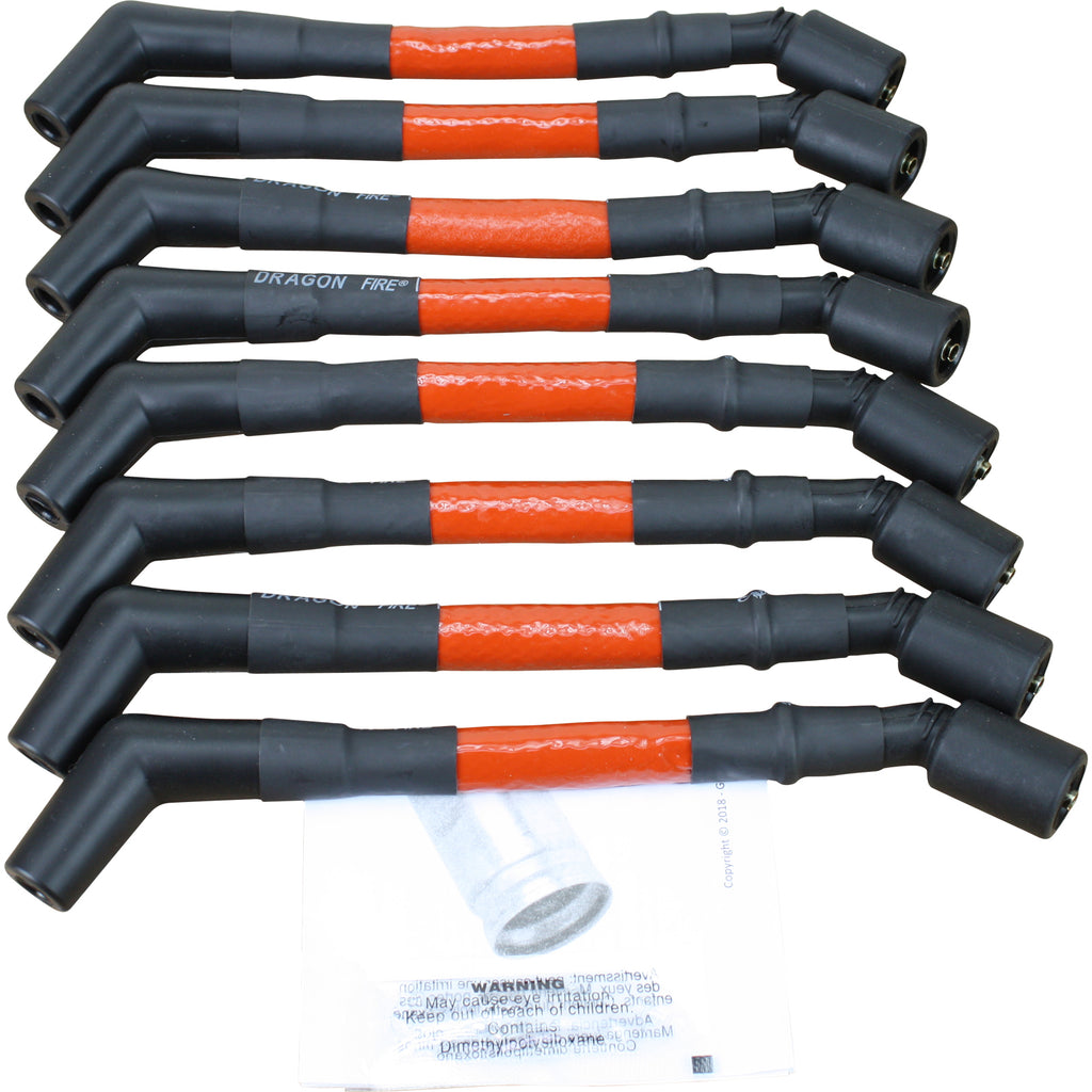 9.5" HIGH-HEAT Direct Fit Spark Plug Wire Set - RED - Sport Series