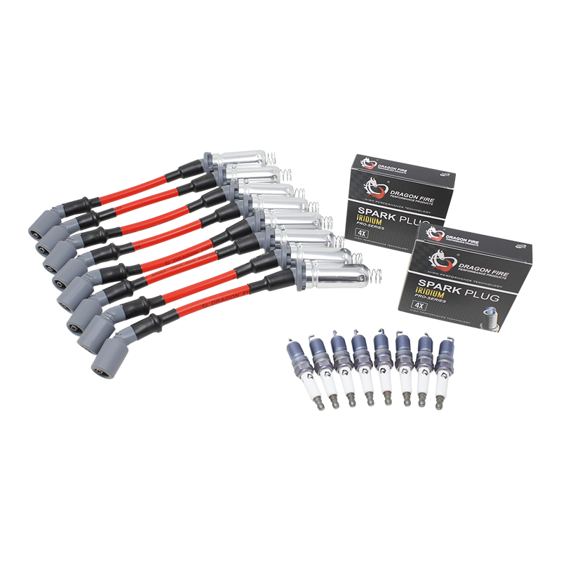thumbnail image 2 of AUXITO 10.5mm High Heat Spark Plug Wire Set For LSx Engines - LS1 LS2 LS3 LS6 LS7 (Red) 2 of 4