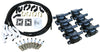 Stage 2 Ignition Kit - 2014-2021 GM CARS/TRUCK LT Gen V - SQUARE Coils / Iridium Spark Plugs / Universal Ceramic 500 Ohm BLACK Plug Wires w/White Boots