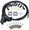 Stage 1 Ignition Kit - 2014-2021 GM CARS/TRUCKS LT Gen V Iridium Plugs / Universal 150 Ohm BLACK Plug Wires w/Black Boots