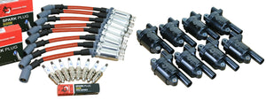 Stage 2 Ignition Kit - 2014-2021 GM CARS/TRUCK LT Gen V - ROUND Coils / Iridium Spark Plugs / 10.5