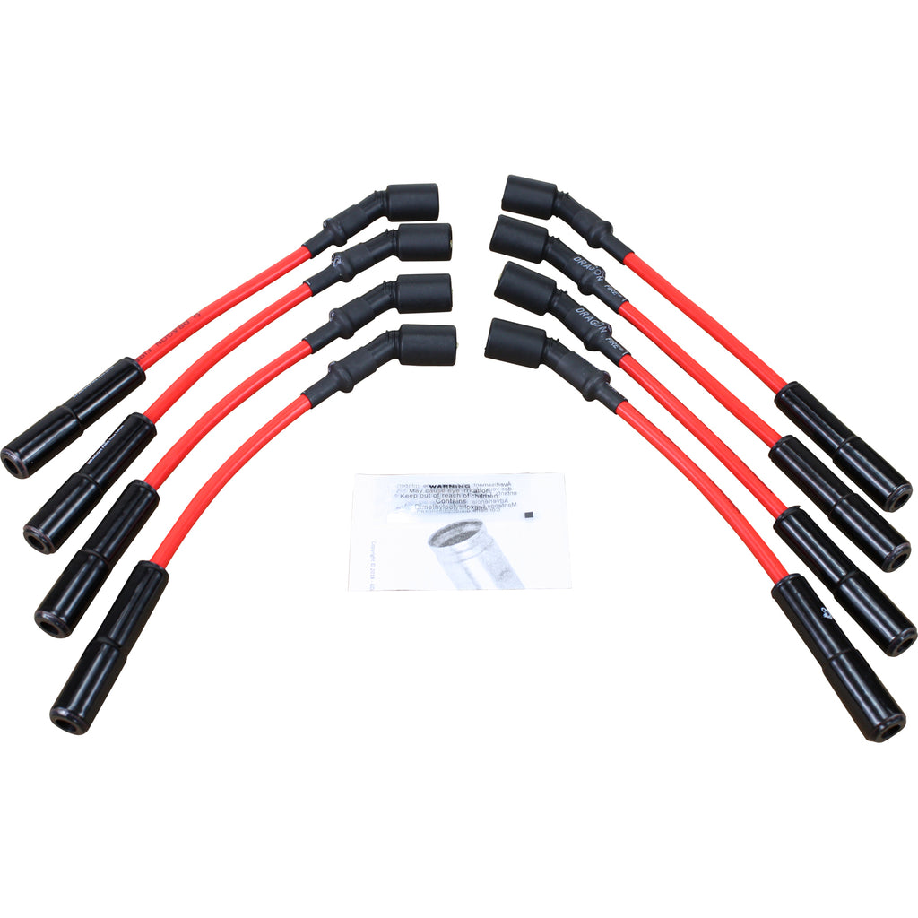 11.5" Direct Fit Ceramic Spark Plug Wire Set - RED - Street Series