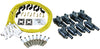 Stage 2 Ignition Kit - 2014-2021 GM CARS/TRUCK LT Gen V - ROUND Coils / Iridium Spark Plugs / Universal Ceramic TRANSPARENT YELLOW Plug Wires