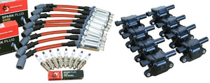 Stage 2 Ignition Kit - 2014-2021 GM CARS/TRUCK LT Gen V - SQUARE Coils / Iridium Spark Plugs / 10.5