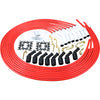 Universal White Ceramic Spark Plug Wire Set - RED - Street Series