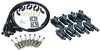 Stage 2 Ignition Kit - 2014-2021 GM CARS/TRUCK LT Gen V - ROUND Coils / Iridium Spark Plugs / Universal Ceramic 150 Ohm BLACK Plug Wires w/Black Boots