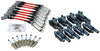 Stage 2 Ignition Kit - 2014-2021 GM CARS/TRUCK LT Gen V - ROUND Coils / Iridium Spark Plugs / 10.5" RED Plug Wires w/Grey Boots