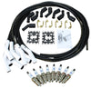 Stage 1 Ignition Kit - 2014-2021 GM CARS/TRUCKS LT Gen V Iridium Plugs / Universal Ceramic 150 Ohm BLACK Plug Wires w/White Boots