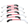 12.5" Direct Fit Ceramic Spark Plug Wire Set - TRANSPARENT RED - Street Series