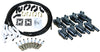 Stage 2 Ignition Kit - 2014-2021 GM CARS/TRUCK LT Gen V - ROUND Coils / Iridium Spark Plugs / Universal Ceramic 150 Ohm BLACK Plug Wires w/White Boots