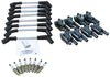 Stage 2 Ignition Kit - 2014-2021 GM CARS/TRUCK LT Gen V - ROUND Coils / Iridium Spark Plugs / 9.5"  SILVER Plug Wires