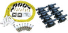 Stage 2 Ignition Kit - 2014-2021 GM CARS/TRUCK LT Gen V - SQUARE Coils / Iridium Spark Plugs / Universal Ceramic TRANSPARENT YELLOW Plug Wires
