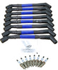 Stage 1 Ignition Kit - 2014-2021 GM CARS/TRUCKS LT Gen V Iridium Plugs / 9.5" 500 Ohm BLUE High-Temp Plug Wires w/Black Boots