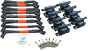 Stage 2 Ignition Kit - 2014-2021 GM CARS/TRUCK LT Gen V - SQUARE Coils / Iridium Spark Plugs / 9.5"  RED High-Temp Plug Wires