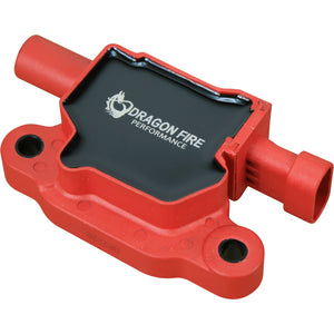 Ignition Coil Pack - 2005-2013  GM LS2/LS3/LS4/LS7/LS9 - SQUARE Type - RED